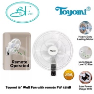 Toyomi 16" Wall Fan with remote FW 4518R