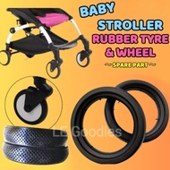Baby Stroller Wheel Rubber / Getah Tayar Stroller / Spare Part Alat Ganti Kerata Sorong Bayi / Kids Puchchair Tyre Wheel