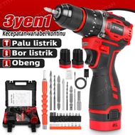 XTITAN 16.8V Mesin Bor Elektrik Baterai Brushless 110N.M Bor listrik Drill Cordless Impact Drill Ele