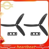 1 pair 5030 3-Blades Direct Drive Propeller Prop CW/CCW for RC Airplane Aircraft (Black)
