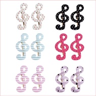 GOOD 2  Lovely Star Dot Music Symbol Hair Clip Safe Acrylic Hair Decorations Barrettes Present For K
