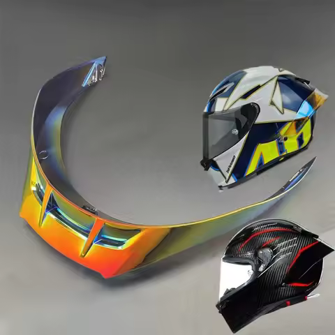 Motorcycle Helmet Colorful Spoiler Motorbike Rear Wing Air Duct Aerodynamic Racing for AGV Pista/GP/