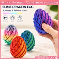 3D Printing Decompression Dragon Egg Toy Dragon Scale Egg Fidget Toy Transformable Slime Ball Mainan