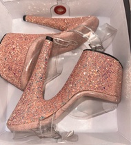 Pleaser 閃粉紅 鋼管舞鞋 Pleaser Pink Glitter Pole Heels