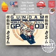(Ready Stock) Mobile suit Gundam 144 RX-78-2 / RX78-2 / RX78 2 Gundam wall poster sticker deco poste