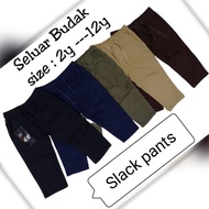 H.M Seluar Budak Twill Slack Pants For Kids Boy& Girl