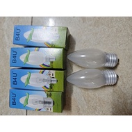 E 27 - 40W incandescent light bulb with swirl base