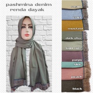 Pashmina denim Lace dayak