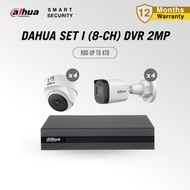 DAHUA Set I (8-ch) DVR | 2MP CCTV | HDD up to 4TB