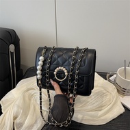 Rhombus Chain Female Flow Fashion Diagonal Bag All-Match Niche High-End Sense One-S