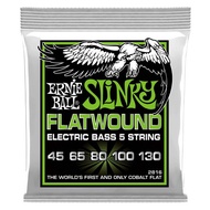 ERNIE BALL ERNIE BALL 2816 Bass string 5 45-130 5-STRING FLATWOUND REGULAR SLINKY Flat Wound