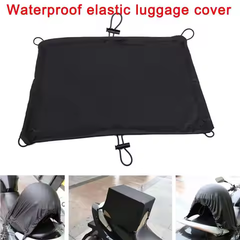 Waterproof Elastic Motorcycle Luggage Cover Cargo Net Bag 6 Cover Oil Holder Tank Motorcycle Helmet 