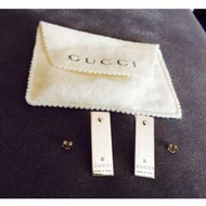 真品GUCCI超個性質感純銀時尚耳環
