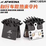 L04C All-Metal Cooling Pads Mountain Road Bike Disc Brake Pads Bicycle Accessories Rear J05A7.15