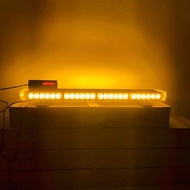 หลอด LED ไฟไซเรนไฟติดหลังคามาใหม่ 65-95-125cm 4-6-8 ท่อน 4 หน้า มีข้าง 6W 12V-24V พร้อมขาแม่เหล็ก สี