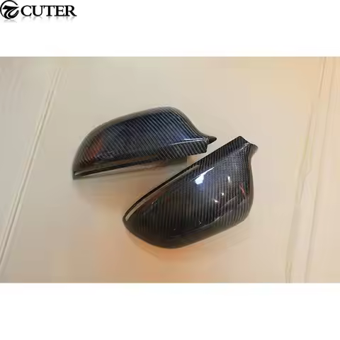A4 B8 Carbon Fiber Car Styling Side Mirror Covers Mask For Audi A4 B8 Stick Style