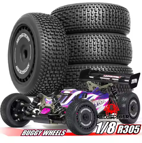4PCS RC 17mm Tires OD 6.65'' for ARRMA 1/8 Talion 6S BLX, Typhon 3S BLX Redcat Team Losi HPI HPS Kyo