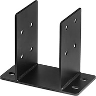 2 PCS 6x6 Post Base, Heavy Duty Welds Steel Post Bracket for Pole Barns and Pergolas, Inner Size 5-1