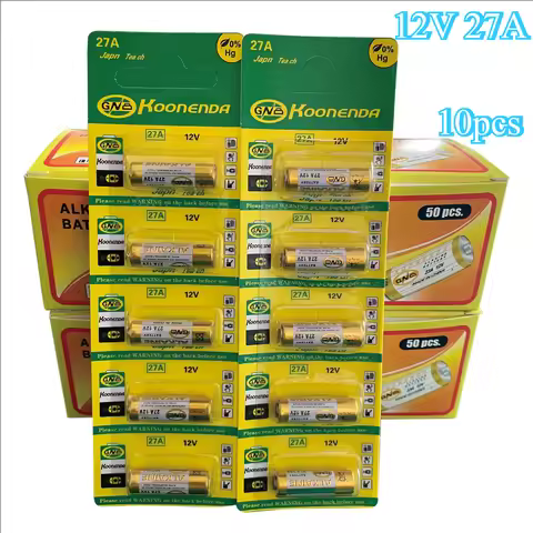 27A 12V Dry Alkaline Battery 10PCS for Doorbell Walkman Car Alarm Remote Control A27 27A G27A MN27 M