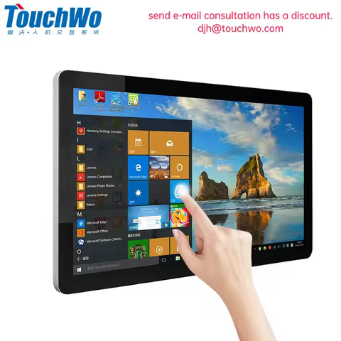TouchWo 21.5 23.8 27 Inch Touch Screen Monitor Pc Touchscreen Monitor Industrial Android Window 10 A