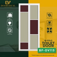 Aluminium Bi-fold Toilet Door Design BF-DV113 | BiFold Toilet Door Specialist Shop in Singapore