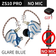KZ ZS10 Pro 4BA+1DD Hybrid Earphone Gaming Speaking Headset Music Bass HIFI Earbuds In-Ear Monitor Headphones Mic or no Mic With case for KZ ZSX ZSN Pro ZST Pro