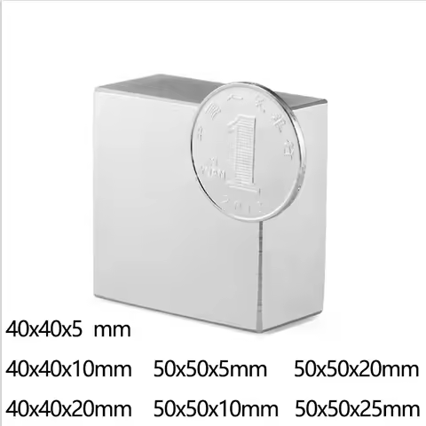 40x40x20mm Thick Block Powerful Magnetic Magnet 40x40x10 Square Strong Magnets For DIY Building Scie