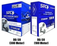 Kabel RG59 &amp; Power SPC utk Kamera CCTV 1Roll 100M last stok