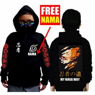 Newest naruto Boys Jacket ninja Mask model Age 4-15 Years sweater aot attack on titan