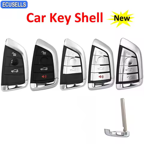 Ecusells Car Smart Card Remote Key Shell Case For BMW X5 X6 F15 X6 F16 G30 1 2 3 4 5 6 7 8 Series G1