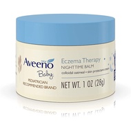 Aveeno Baby Eczema Therapy Moisturizing Cream | Nighttime Moisturizing Balm | Itch Relief Balm | Bab