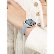 Suitable for iwatch11 Strap Apple S11 Watch S10 Summer Corduroy applewatch9 Cute S8 New Style High-E