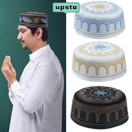 UPSTO Muslim Hat Fashion Embroidery Cotton Musliman Turban