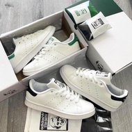 Adidas stan smith Sneakers In White With Black Heels green Heel full box bill