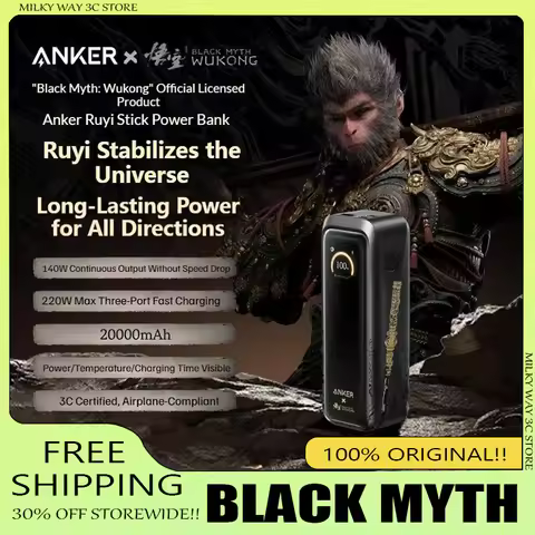 Anker High-power Ruyi Stick Power Bank 220W Fast Charging Mobile Power Bank 3C Certification Can Be 