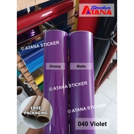 UNGU Glossy Purple Glossy Doff Dark Light Violet Purple 040 Glossy Metallic Hubcap Cutting Sticker S