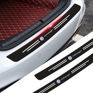 1pcs Car Rear Trunk Guard Anti-scratch Sticker Carbon Fiber Car Logo Sticker for VW Volkswagen Jetta MK5 Golf Passat 3B7 601 171 Auto Accessories