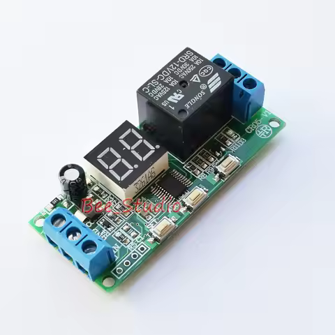 DC 5V 12V 24V Delay Timer Multifunction Digital LED Display Infinite Timing Timer Relay Switch Modul