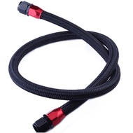 Haofa flexible fuel line assembly nylon stainless steel braided CPE/NBR fuel oil/gas/hose kit 6AN 8A