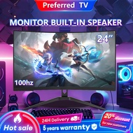Monitor PC 27 Inch 165HZ Curved Monitor Gaming 75HZ 24 Inch 75HZ PS4/PS5/Xbox  Built-in Speaker