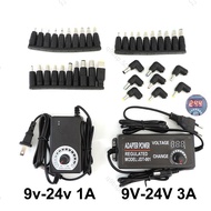 Adjustable 9V-24V 12V 24V 1A 3A 24W 72w Power Supply charger Adapter AC 220V  SG9B2