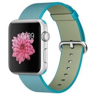 台中(海角八號)Apple Watch Sport 42 公釐銀色鋁金屬錶殼搭配湖水藍色尼龍織紋錶帶 