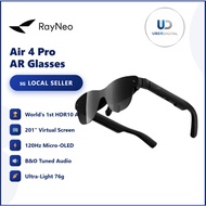 RayNeo Air 4 Pro AR Glasses | World's 1st HDR10 AR Display | 120Hz Micro-OLED | 201" Giant Virtual S
