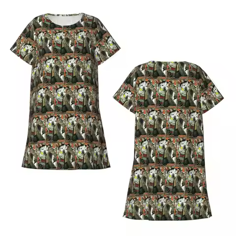 Yakuza Like A Dragon Goro Majima Short Sleeves Nightdress For Sleeping Sleepshirts Women Short Sleev