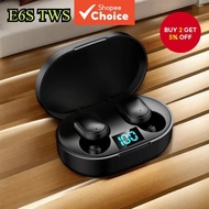 E6S TWS Bluetooth 5.0 Earbuds Ultra-Compact Wireless Portable Charging Case Lightweight