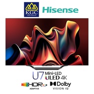 (Free Shipping) Hisense 85" / 75" / 65" /55" 4K Mini-LED Smart ULED TV U7N Series