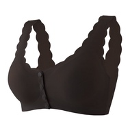 Ice Silk Cool Feeling Cup B Size L-3XL Front Button Open Singlet Thin Span Bra Women Nursing / Mater