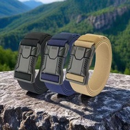 2026 Men's Belt Aluminum Buckle Elastic For Men Durable Tactical
