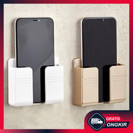 Gratis Ongkir - Tempat Organizer Dinding Serbaguna / Tempat Remote AC dan TV / Tempat Cas HP Dinding