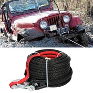8mm*15m Synthetic Winch Rope Tow Car 4x4 Accessories Off Road Trailer Strap Breaking Strength Max 20